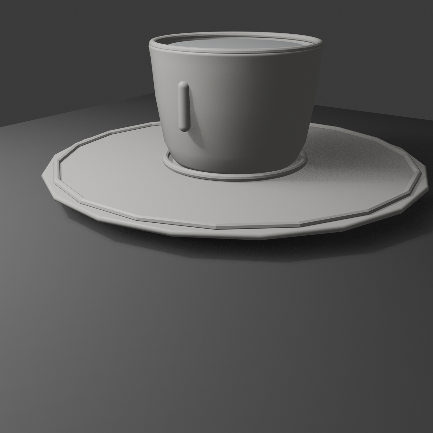 Teacup six-view reconstruction render