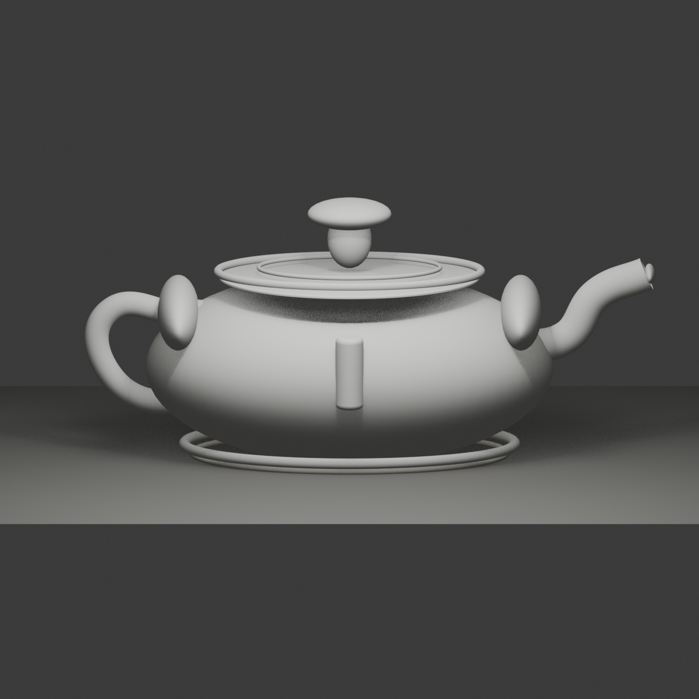 Teapot six-view reconstruction render