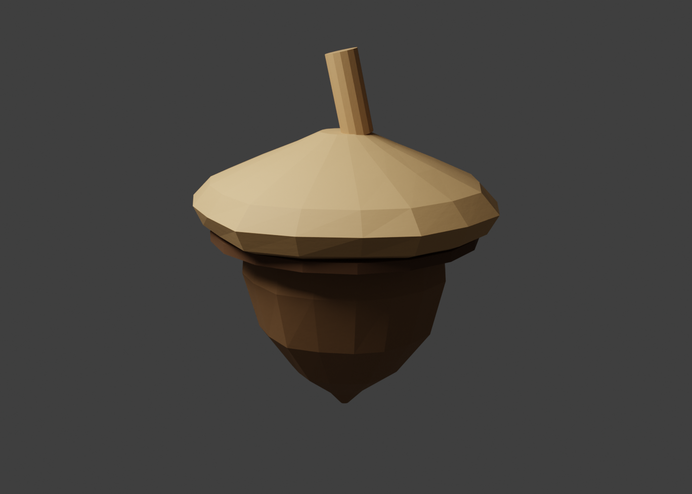 Acorn one-shot reconstruction render