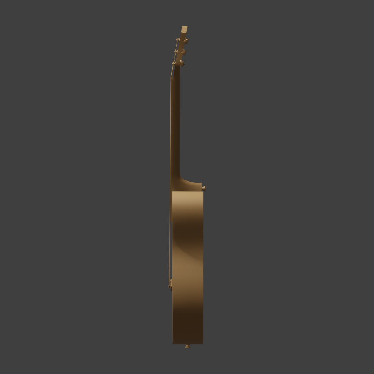 Acoustic guitar right orthographic input