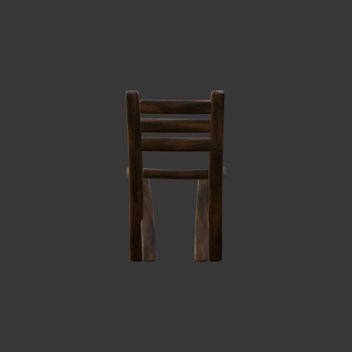 Wooden chair back orthographic input