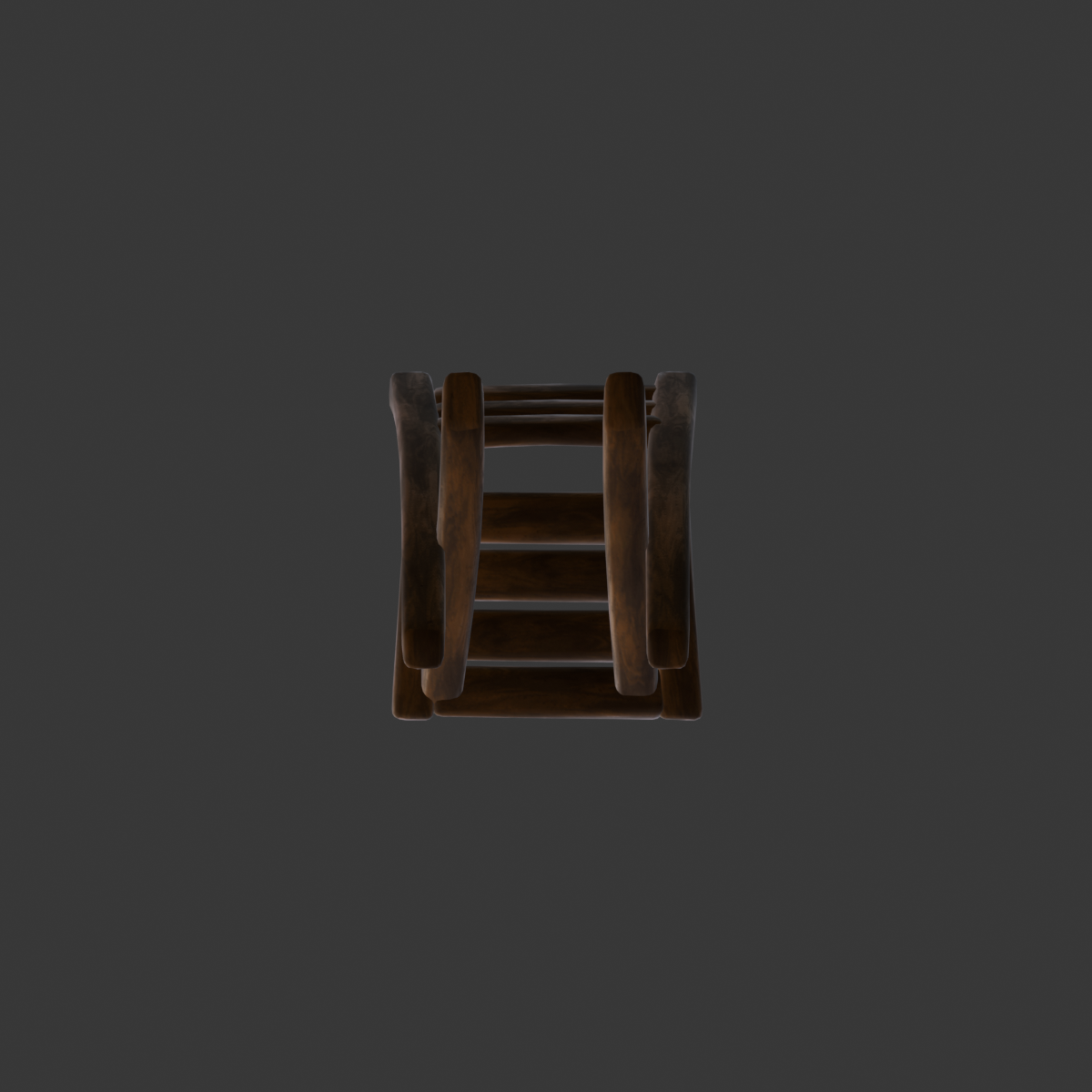 Wooden chair bottom orthographic input