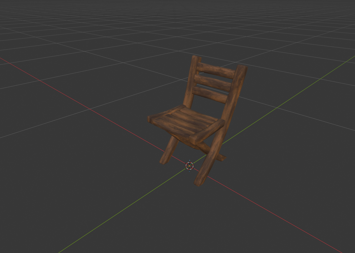 Ground-truth wooden chair material preview